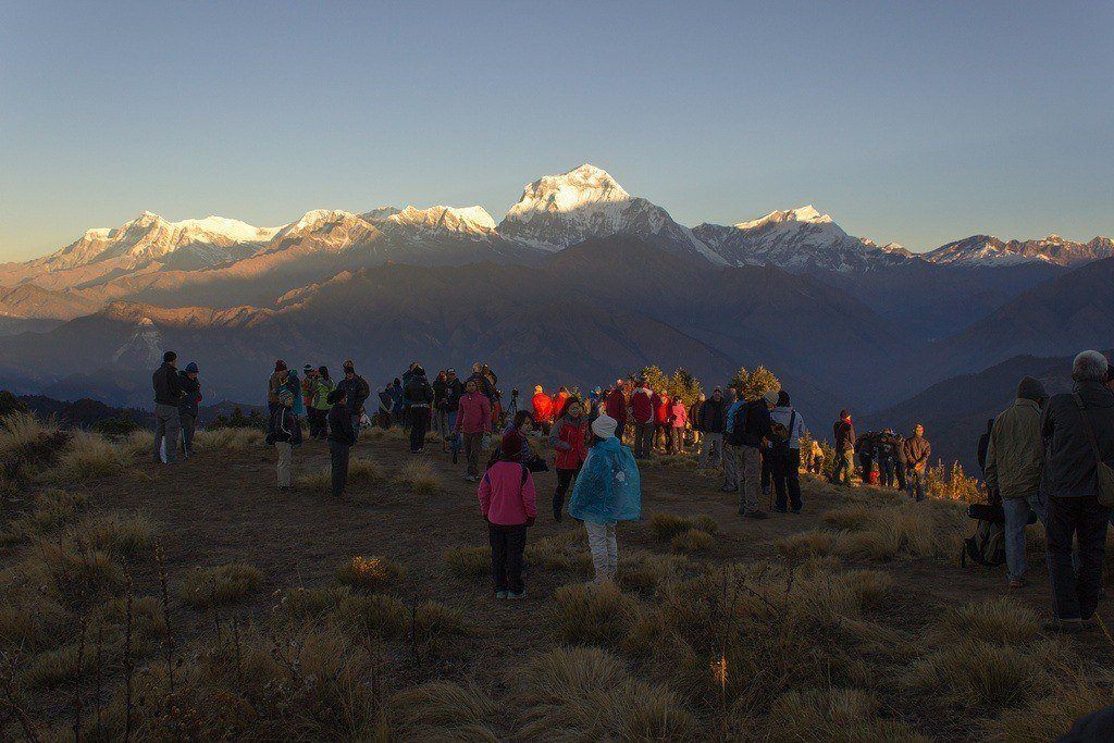 Sunrise Over Dhaulagiri From Poon Hill