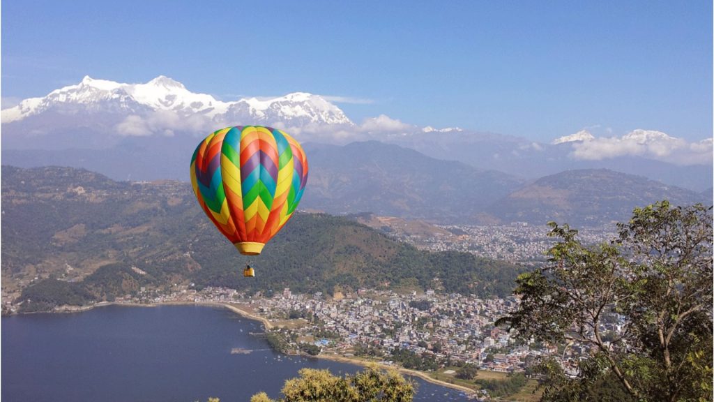 Hot Air Ballooning In Nepal At Pokhara