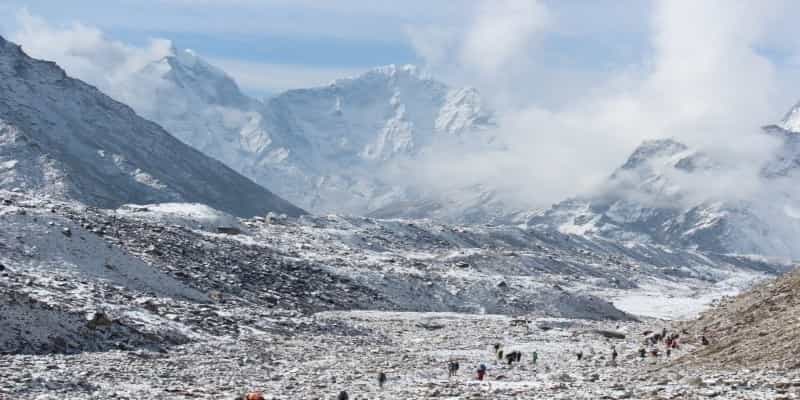 Everest base camp in Nepal